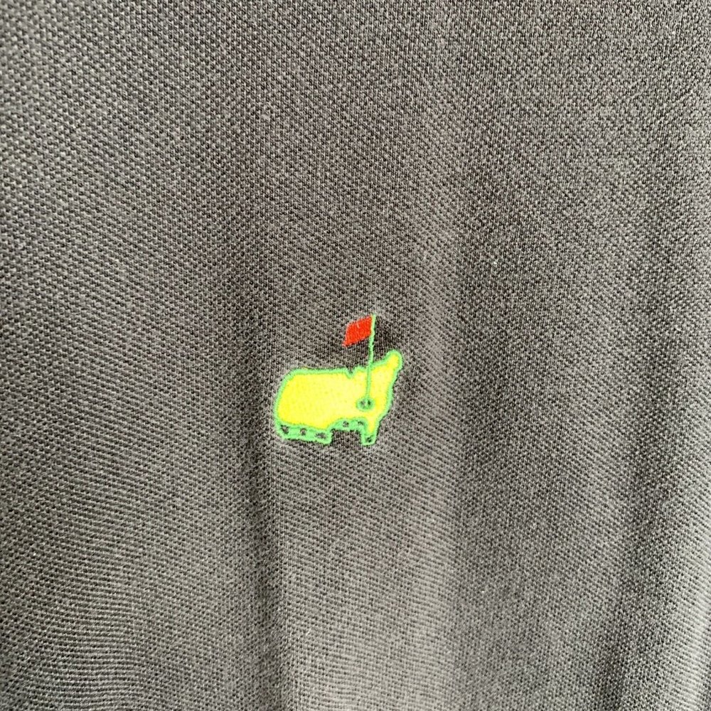 Augusta National Golf Shop Slazenger Mens Polo Shirt XL Black SS Collared - Picture 3 of 10